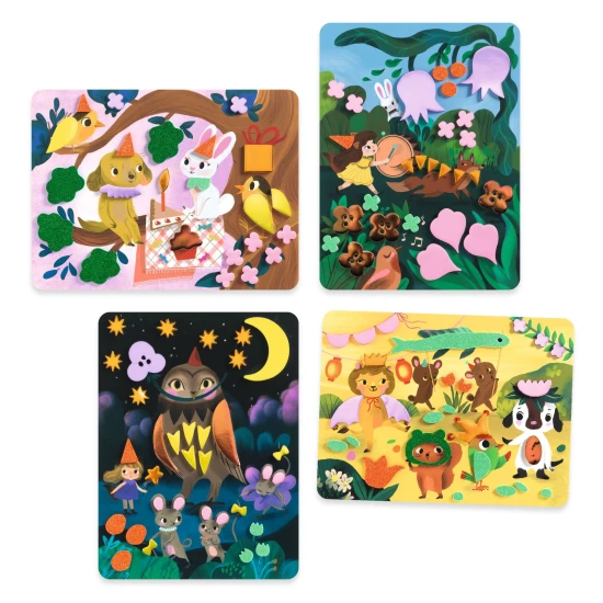 Schaumcollagen Glitzernde Feiern