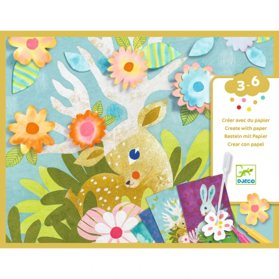 Kreativset für Kinder zum Gestalten von Bildern mit Löschpapier