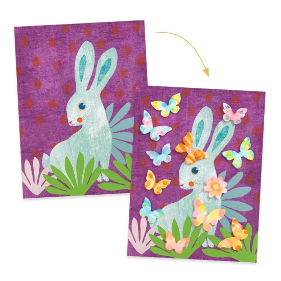 Kreativset für Kinder zum Gestalten von Bildern mit Löschpapier