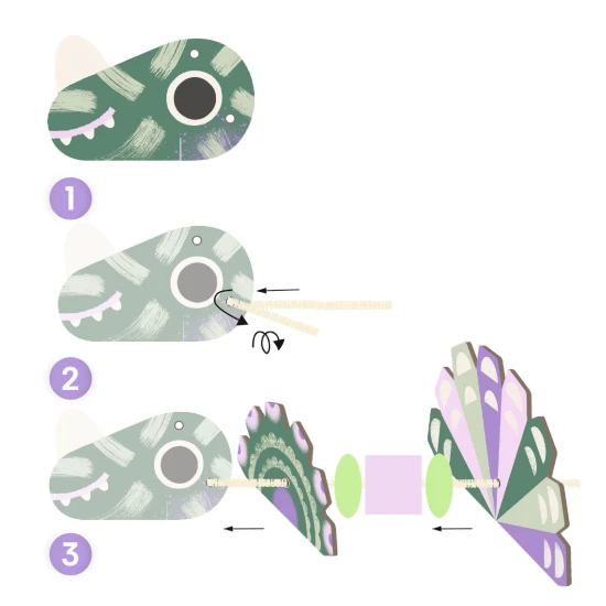 Dinosaurier einfädeln