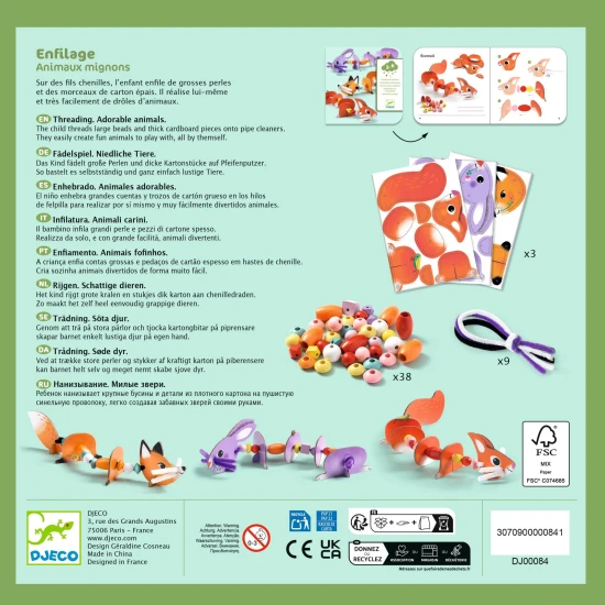 Perlenarbeiten mit niedlichen Tieren
