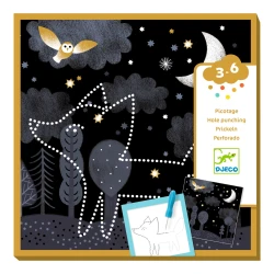 Lochen von Bildern zum Aufdecken für Vorschulkinder