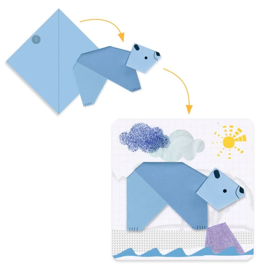 Erstes Origami – 1, 2, 3… gefaltet!