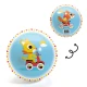 Djeco Ball Cute Race 12 cm - illustrierter Ball mit Rennmotiv