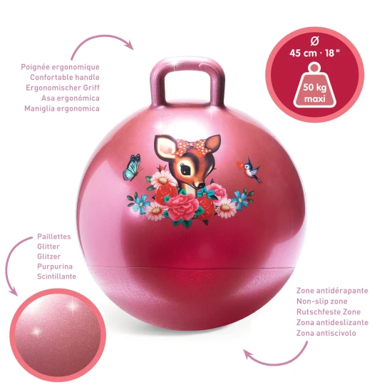 Fiona lässt den Ball hüpfen