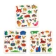 Filzaufkleber Tiere 60 Stück