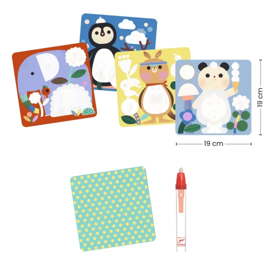 Magische Wasserfarben: Tiere und Babys