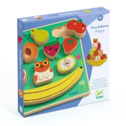 Holzpuzzle und Balancespiel Fruit