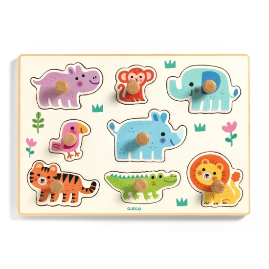 Holzpuzzle Hippo n Co
