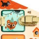 Holzmotorikspiel für Kinder - Schlösser öffnen und Räume entdecken
