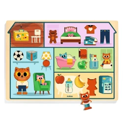 Lernpuzzlehaus aus Holz