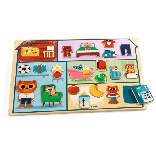 Lernpuzzlehaus aus Holz