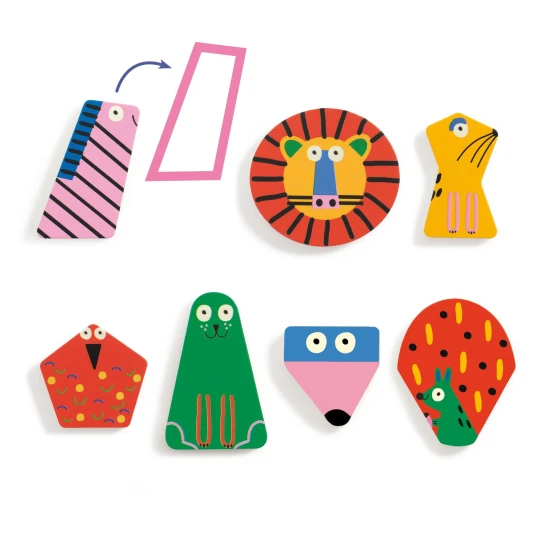 Holz-Steckpuzzle Puzzlo Geo