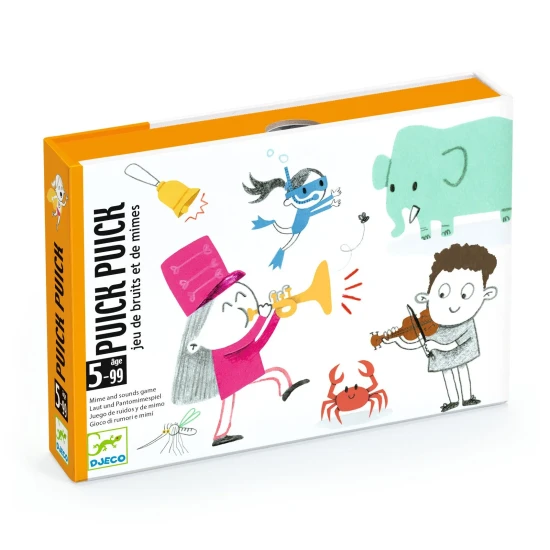 Kartenspiel ohne Worte – Pantomime und Töne für Kinder und Erwachsene, fördert Kreativität und Fantasie.