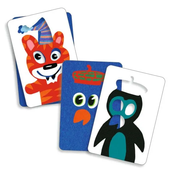Kartenspiel für Kinder - Tiere mit Zubehör zuordnen