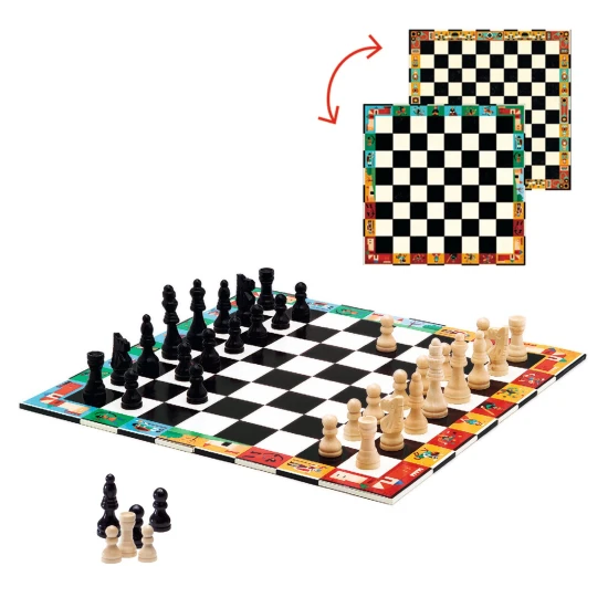 Schach- und Damespiele