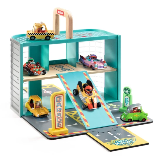 Djeco Tragbare Garage Crazy Motors Nomad