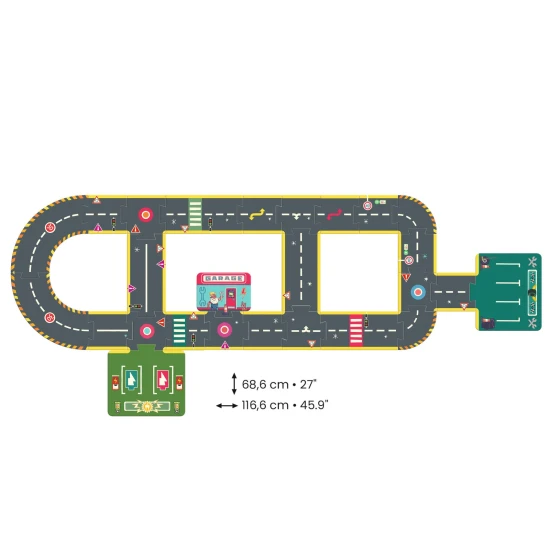 Crazy Motors City Circuit (Riesiges Puzzle – 26 Teile)