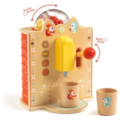 Espressomaschine aus Holz – Barista-Spiel