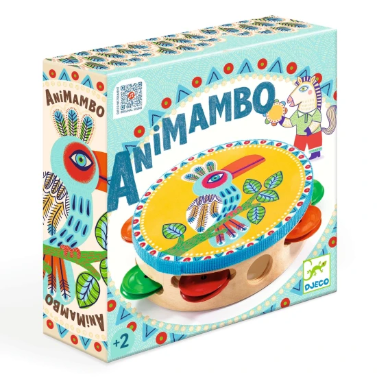 Bemaltes Tamburin Animambo