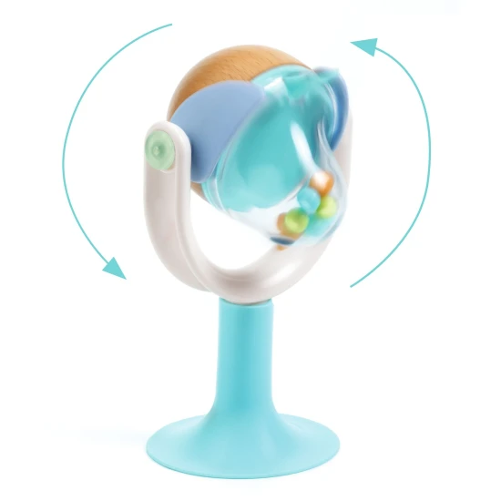 Rassel mit Saugnapf Vogel