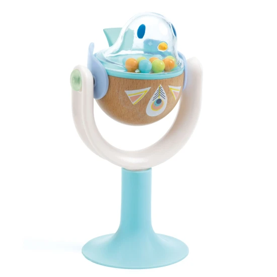 Rassel mit Saugnapf Vogel