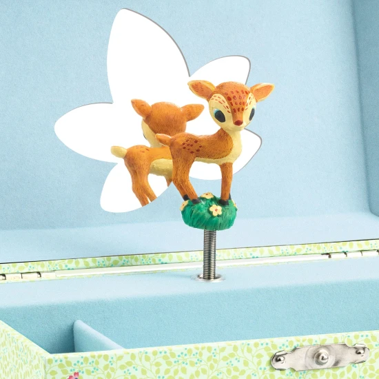 Reh: Spieluhr mit Schublade