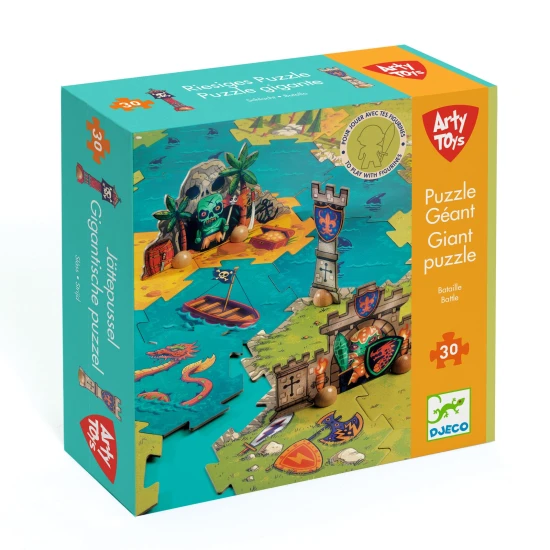 Arty Toys Riesenpuzzle „Piraten gegen Ritter“ (30 Teile)