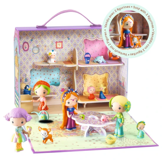 Tinyly Figuren Bluchka & Hund Indie im Wohnwagen