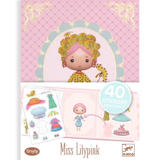 Tinyly Miss Lilypink Abnehmbare Aufkleber