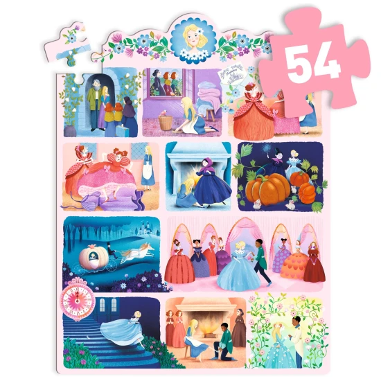 Cinderella-Puzzle, 54 Teile