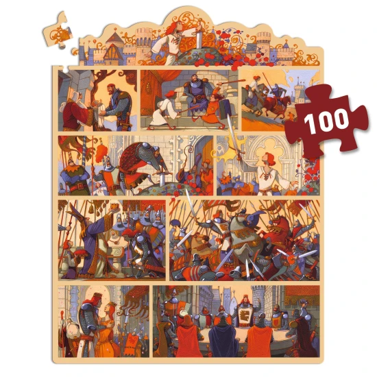 Märchenpuzzle König Artus, 100 Teile
