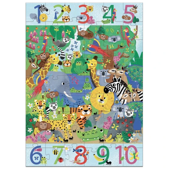 Riesiges Lernpuzzle Dschungel, 54 Teile