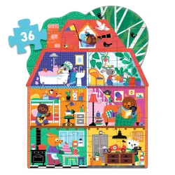 Puzzle Haus der kleinen Freunde 36 Teile