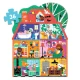 Puzzle House of Little Friends: Große Teile und bunte Bilder