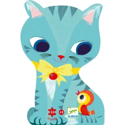 Silhouetten-Puzzle: Kätzchen