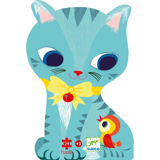 Silhouetten-Puzzle: Kätzchen