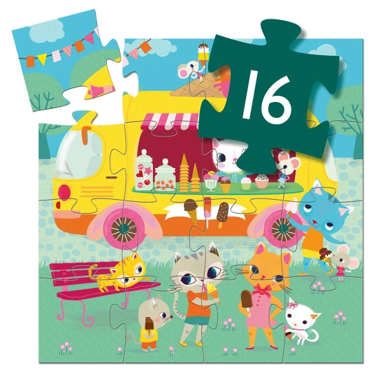 Puzzle-Mobile Eisdiele, 16-teilig