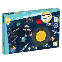 Beobachtungs-Puzzle Weltraum 200 Teile