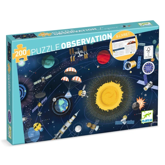 Beobachtungs-Puzzle Weltraum 200 Teile