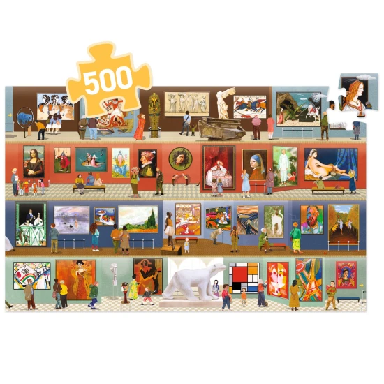 Djeco Puzzle Im Museum 500 Teile Djeco Puzzle Im Museum 500 Teile DJ07415