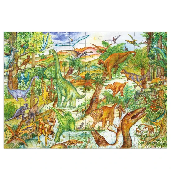 Entdecker-Puzzle Dinosaurier 100 Teile