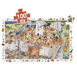 Beobachtungspuzzle Befestigte Burg 100 Teile