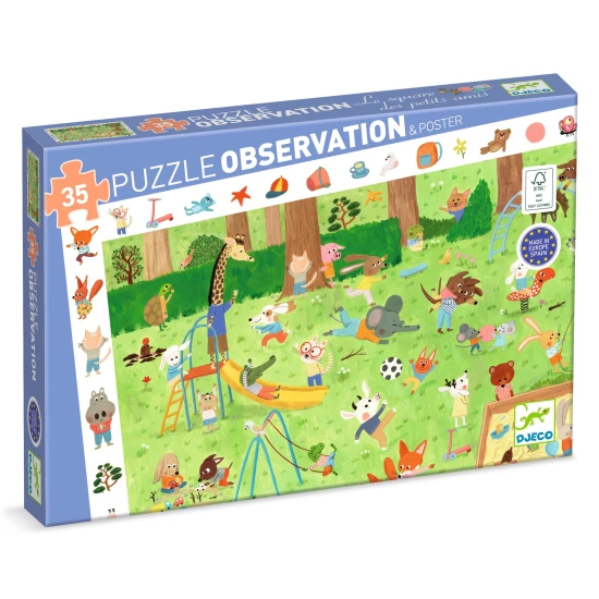 Entdeckungspuzzle „Garten der kleinen Freunde“, 35 Teile