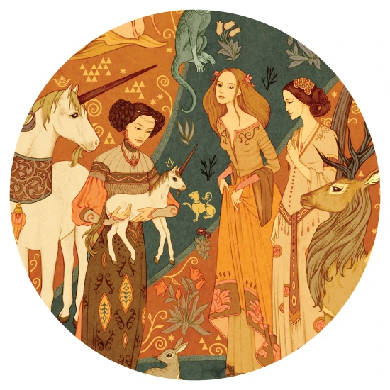 Puzzle Gallery Garten mit Einhorn 500 Teile