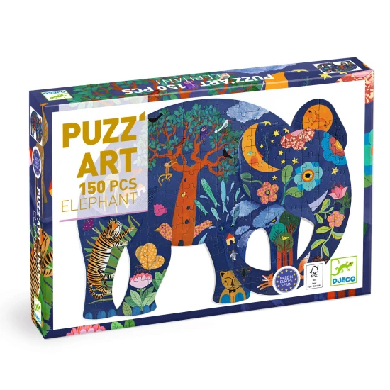 Kunstpuzzle Elefant 150 Teile