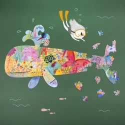 Künstlerisches Puzzle Wal, 150 Teile