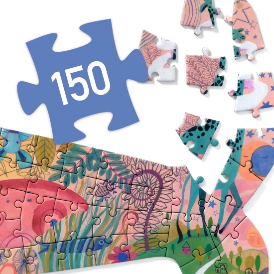 Künstlerisches Puzzle Wal, 150 Teile