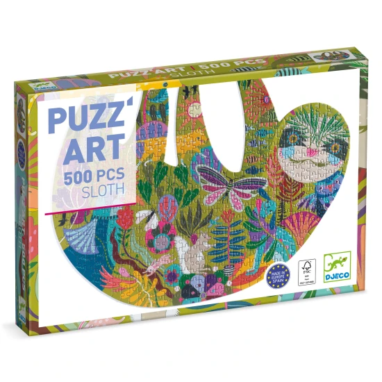 Faultier-Kunstpuzzle, 500 Teile