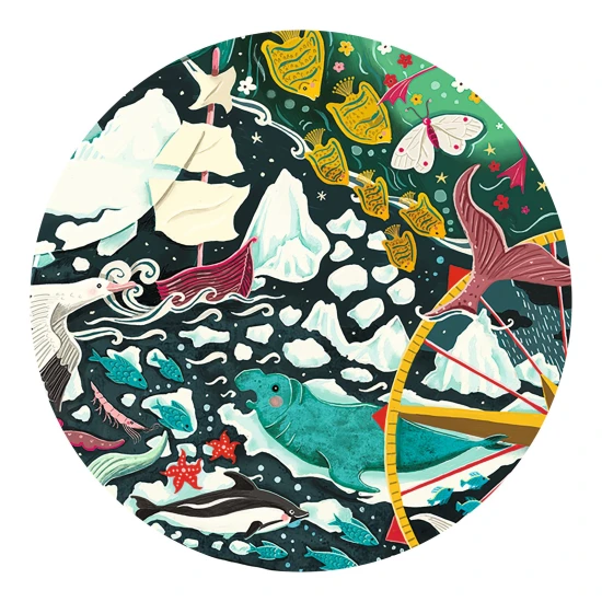 Kunstpuzzle Pinguin, 150 Teile